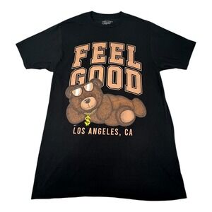 Eighty‎ Eight Brand Feel Good Teddy Bear Los Angeles Black T-Shirt